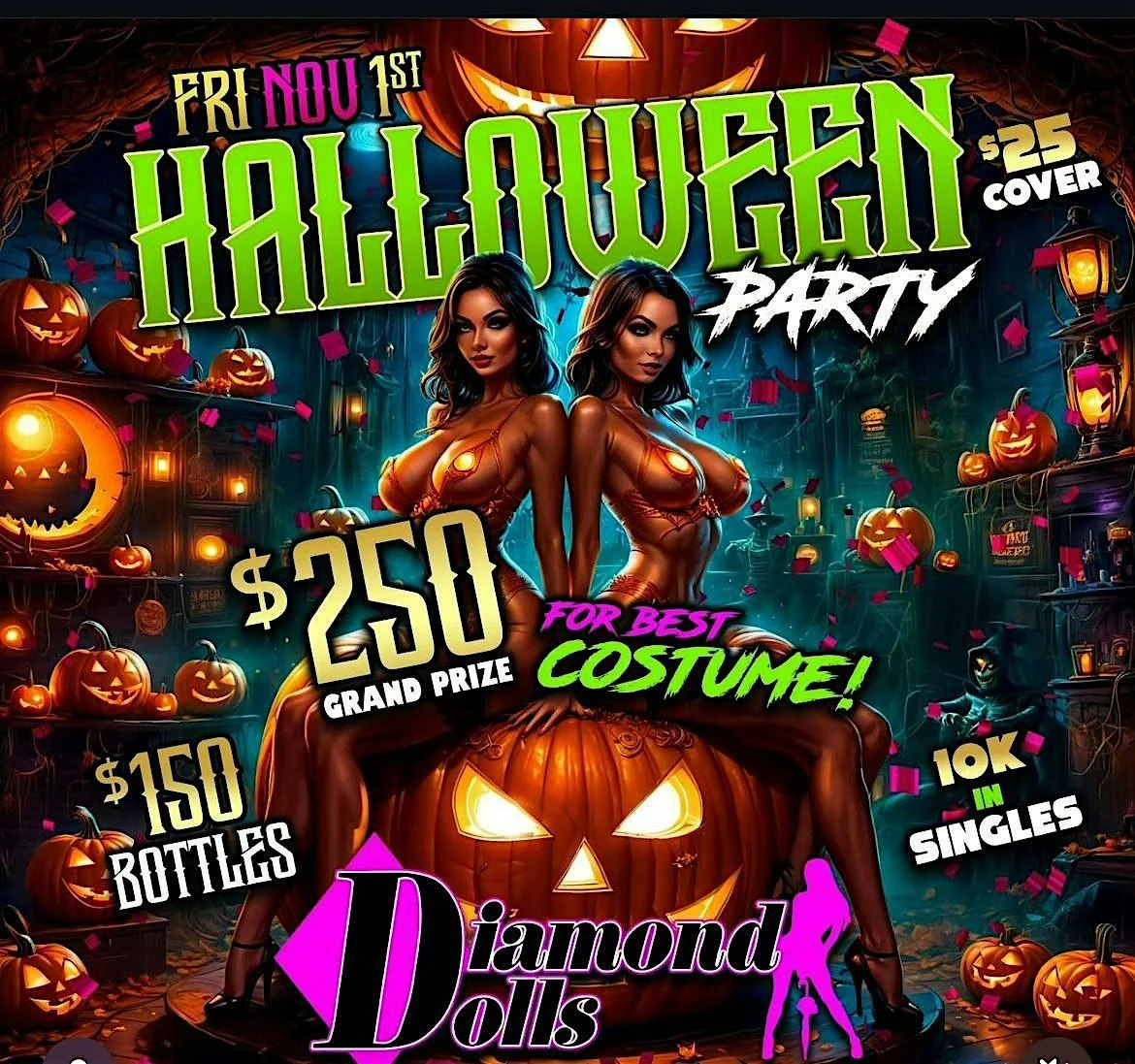 Get Ready for a Night of Seduction and Spookiness: Diamond Dolls Halloween Party