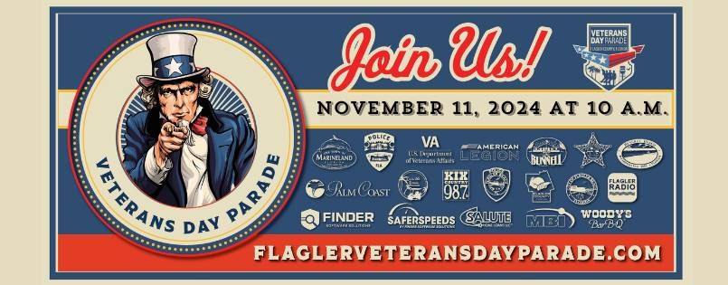 Honor Our Heroes: Attend the Flagler Veteran’s Day Parade on November 11th